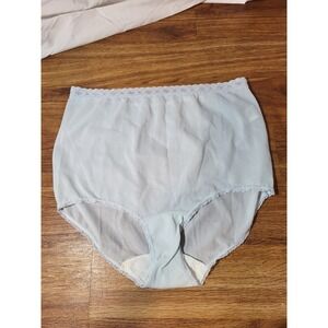 Velrose vintage  nylon briefs underwear sz 7 Light blue Made USA